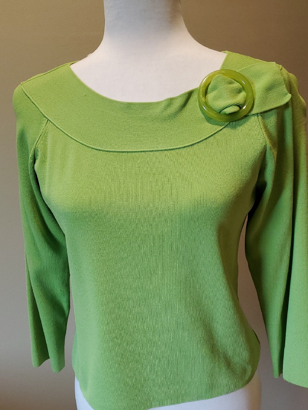 Rafaella Lime Green Knit Top